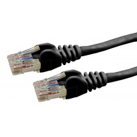 DYNAMIX 10m Cat6 Black UTP Patch Lead (T568A Specification) 250MHz 