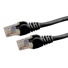 DYNAMIX 10m Cat6 Black UTP Patch Lead (T568A Specification) 250MHz 